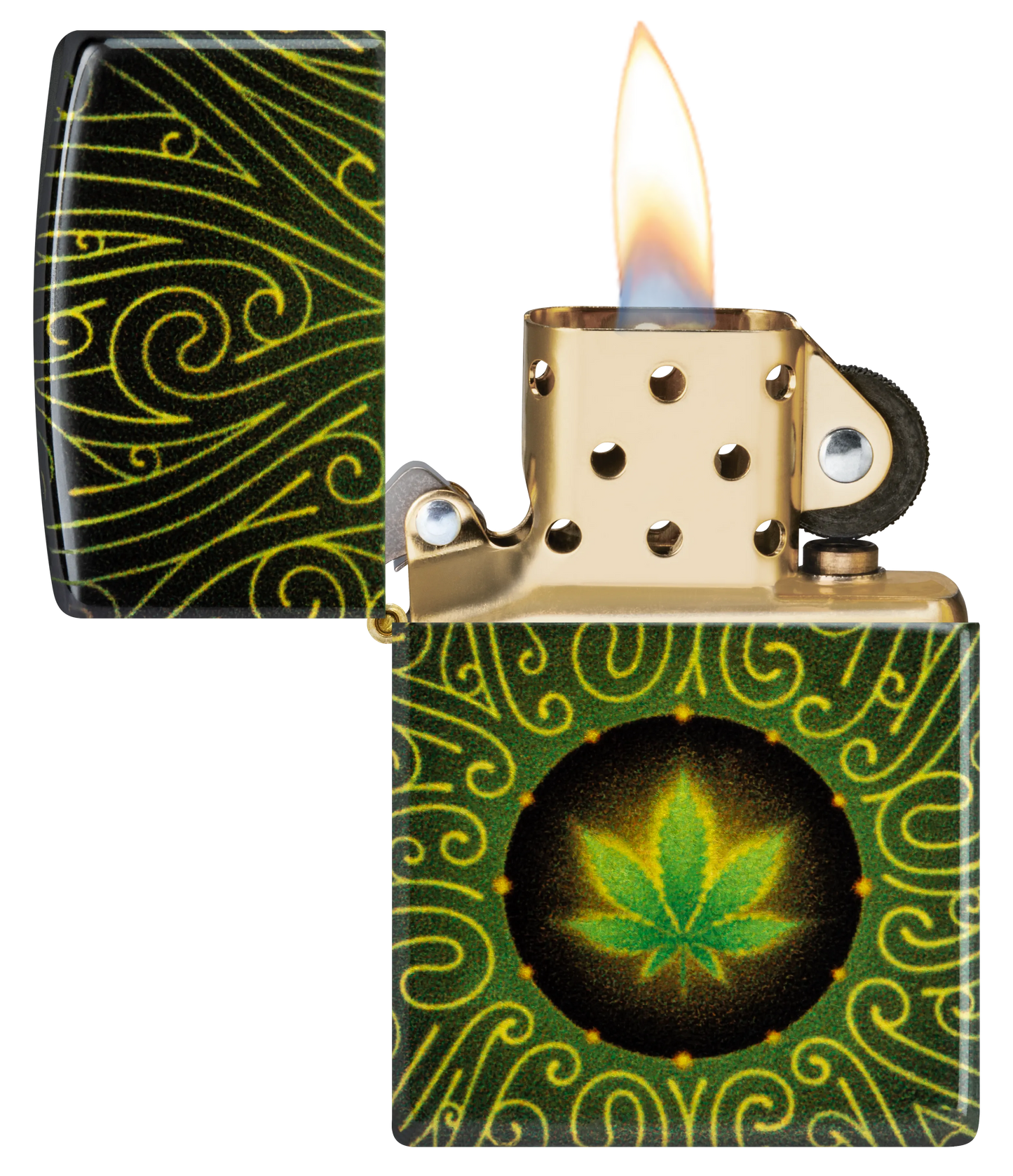 Diseño de cannabis y laberintos