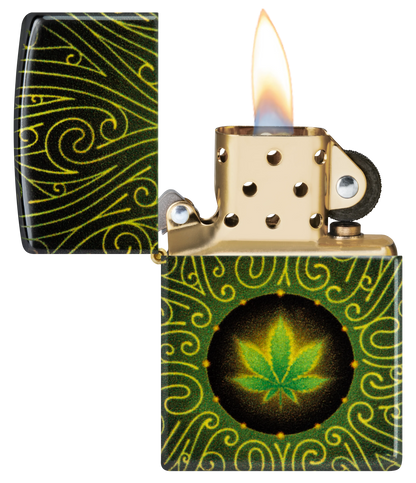 Diseño de cannabis y laberintos