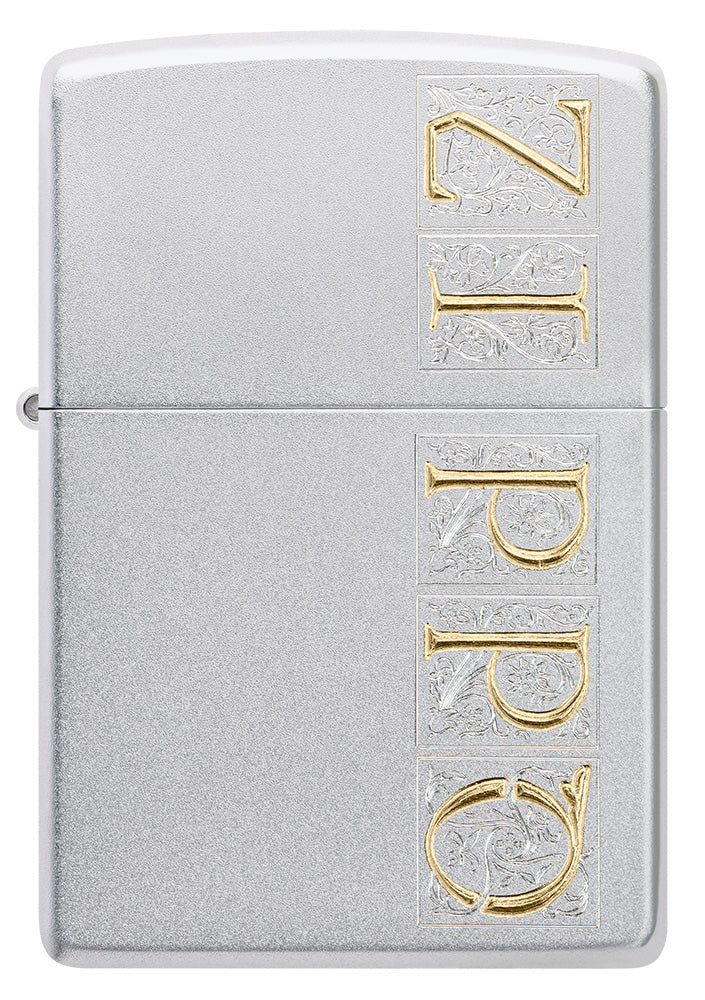 Diseño de monograma Zippo